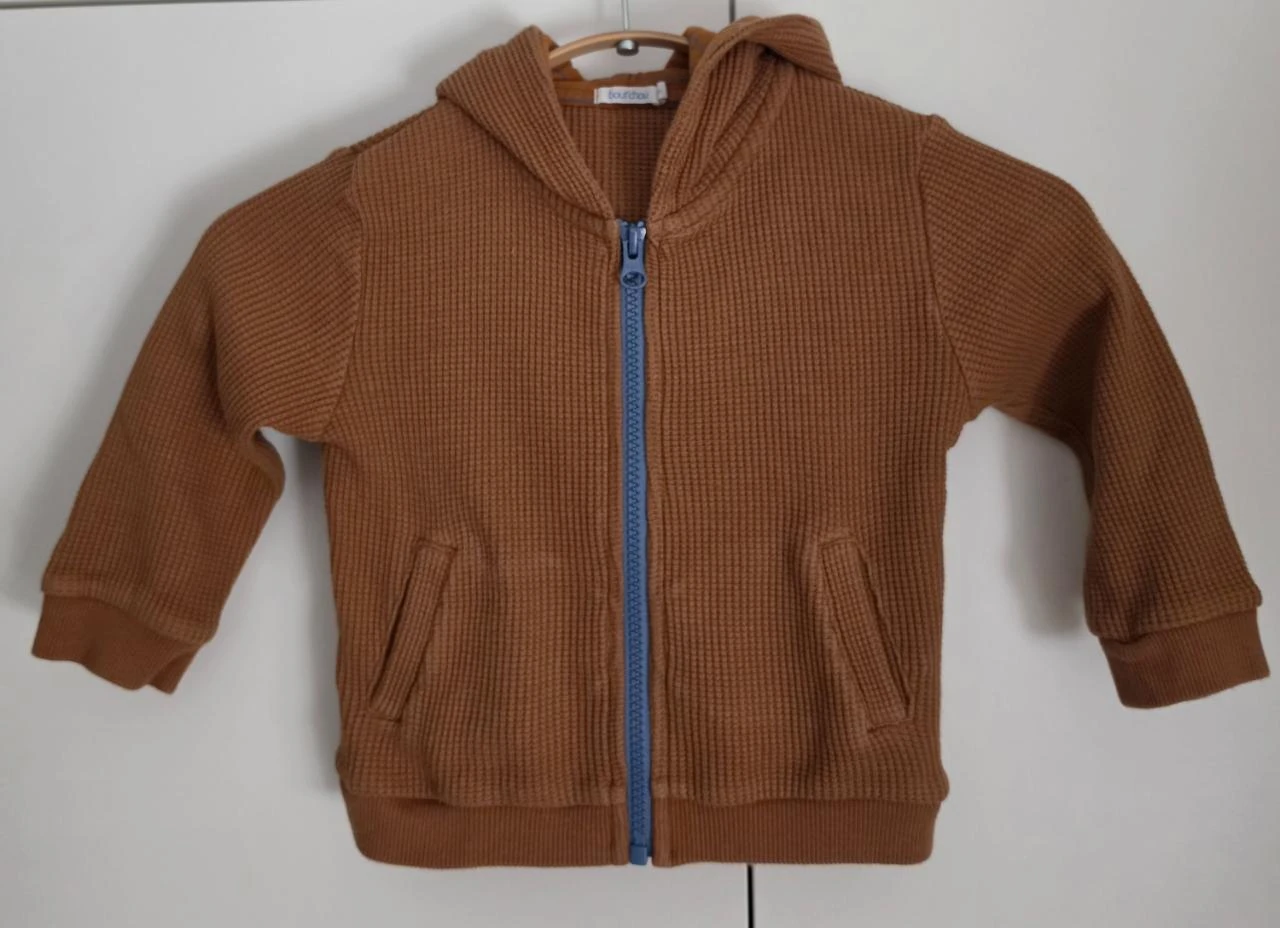 Ensemble Bout'Chou sweat zippé / pantalon, taille 18 mois – photo 2